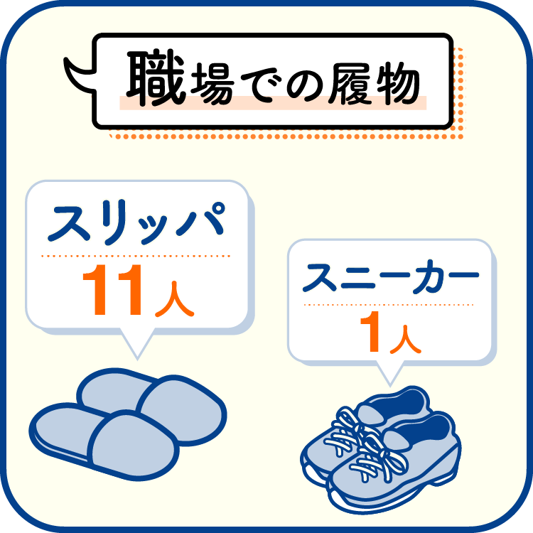 職場での履き物